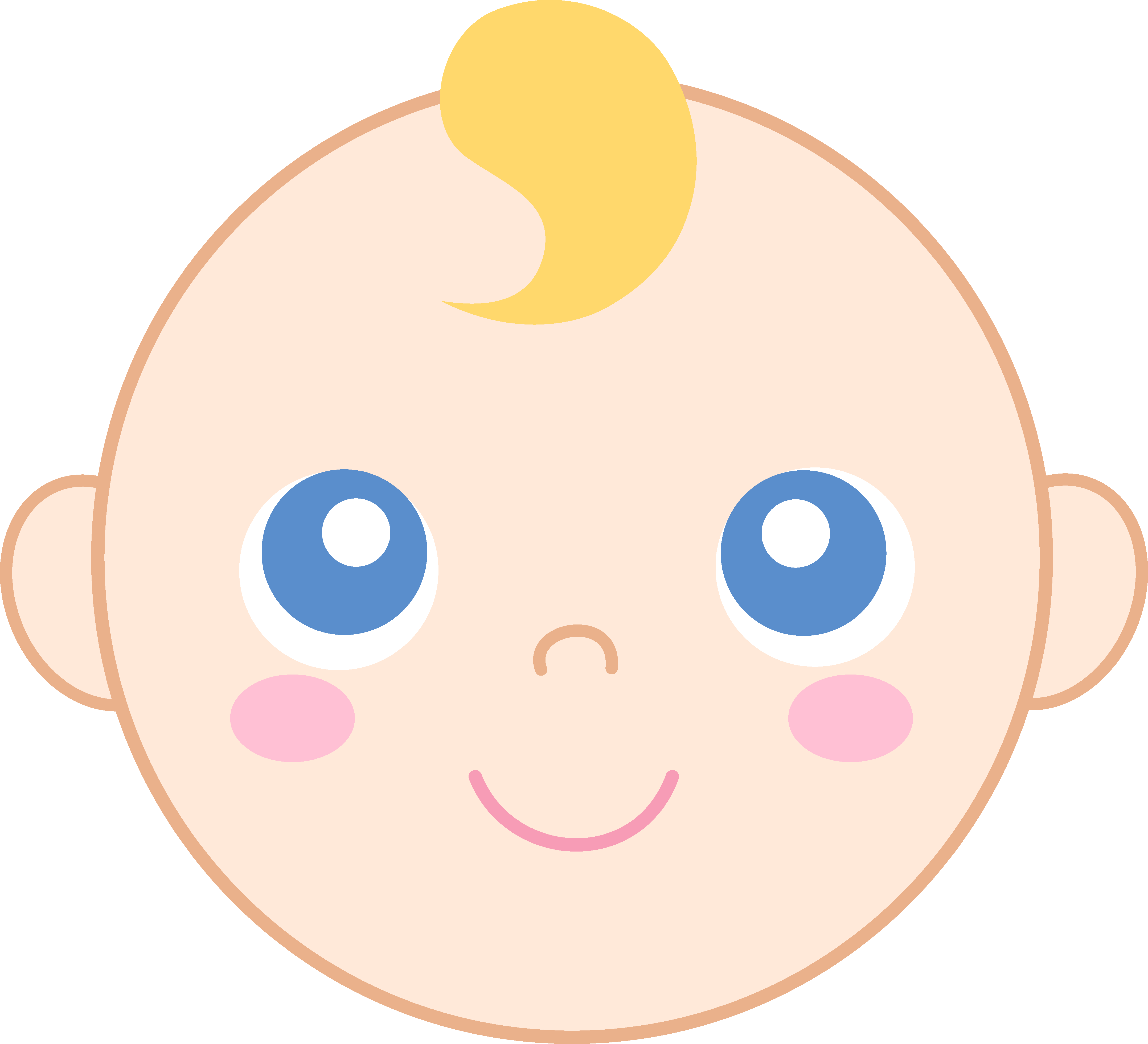 Pig Face Clipart Pig Face With Mud Clip Art Pig Face - Baby Face Vector Free (4312x3922)