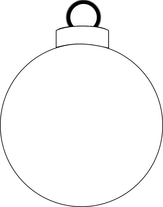 Christmas Ball Black White Xmas Holiday Peace Symbol - Metepec (555x703)