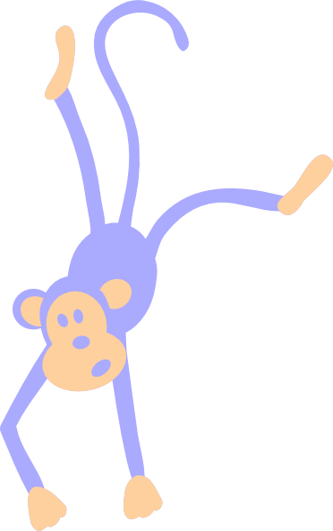 Monkeyin Around Round Ornament (372x592)