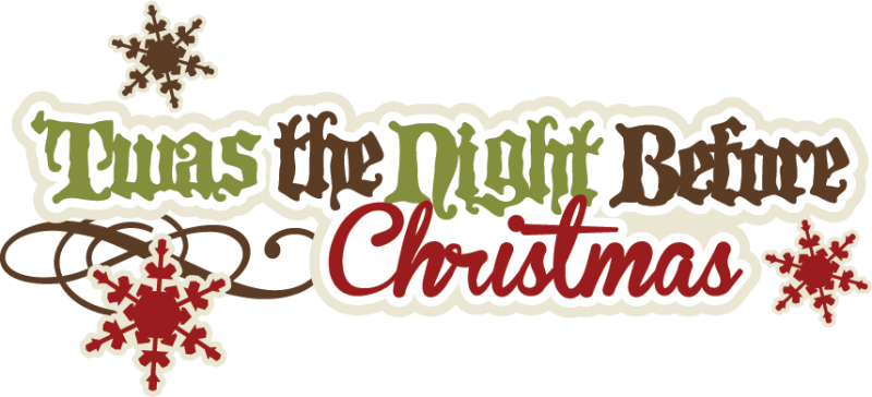 'twas The Night Before Christmas Svg Cut Files Christmas - Twas The Night Before Christmas Banner (800x364)