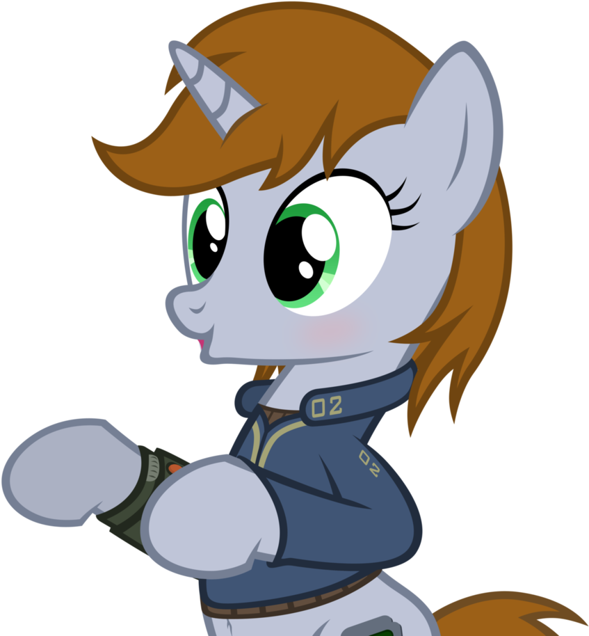 Littlepip Is Piano Pone By Mrlolcats17 - Fallout Equestria Littlepip Gif (859x929)