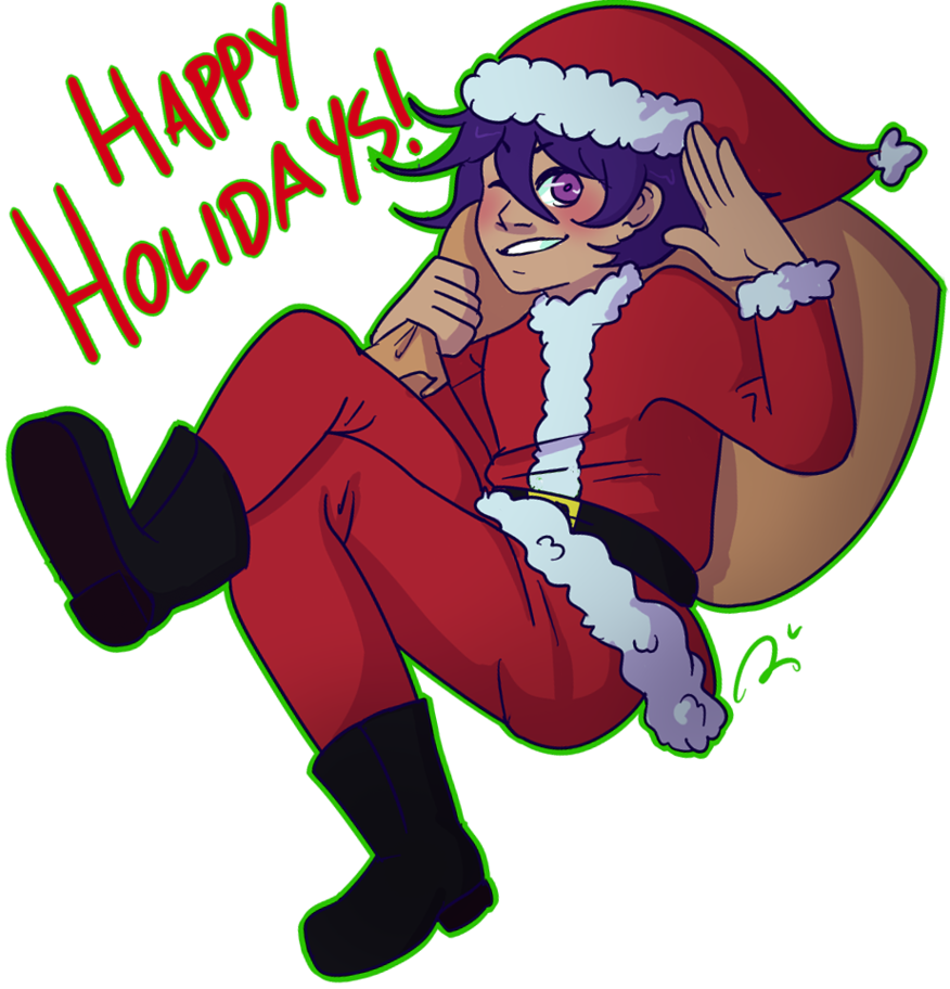 Happy Holidays, Yo By Oma-kokichi - Cartoon (876x912)