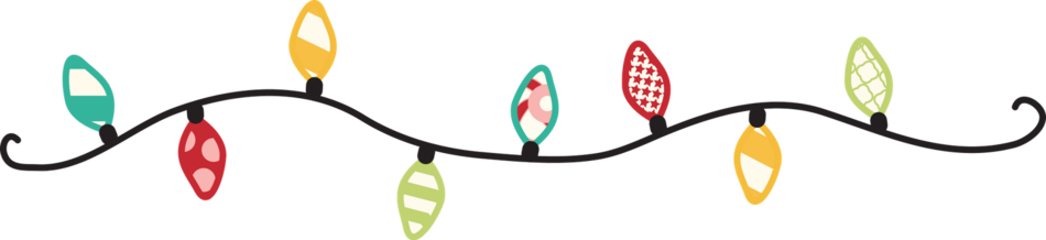 Happy Holidays - Christmas Light Line (950x218)