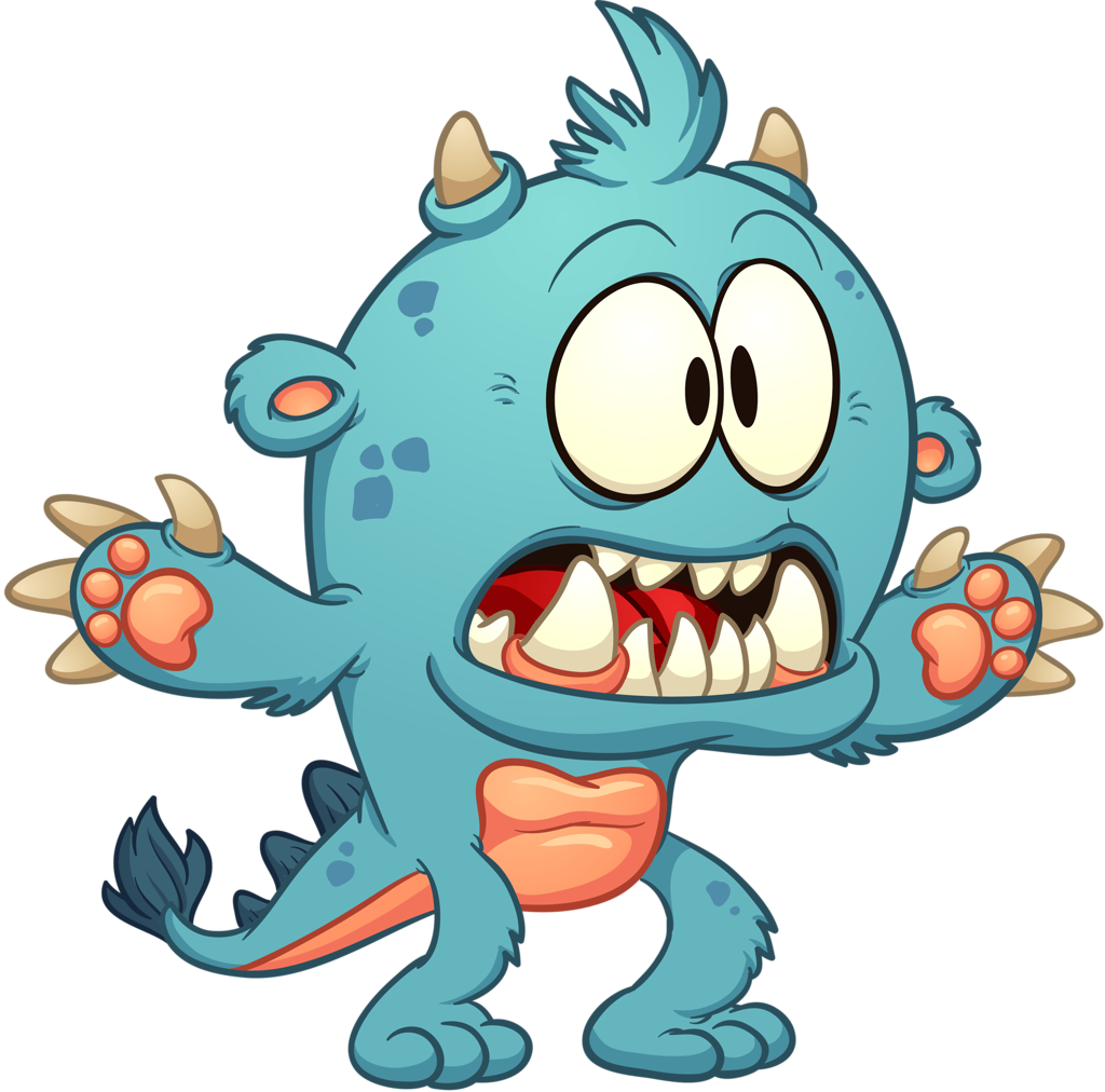 Monster Robots Snail Mail Monsters, Robot And - Monster Cartoon Png (1024x1012)