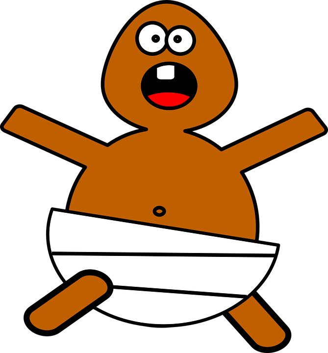 Black Baby Clipart - Cartoon Child Screaming Transparent Background (1190x1280)