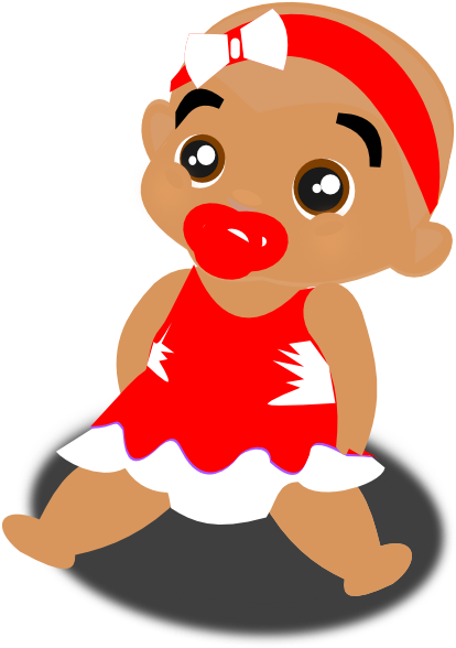 Free Baby Dolls Cliparts, Download Free Clip Art, Free - Baby Clipart Red Png (420x593)