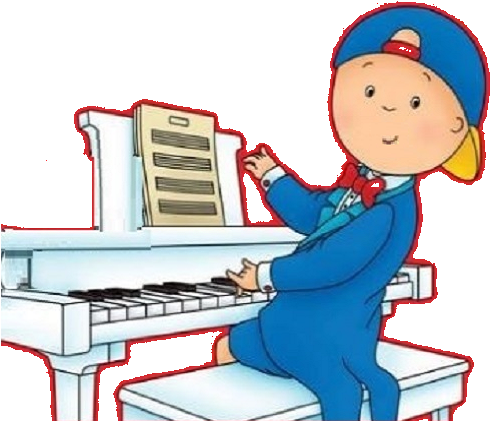 Pin Piano Clipart Transparent - Caillou: My First Piano Book (500x500)