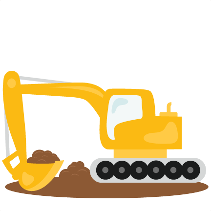 Excavator Svg Scrapbook Cut File Cute Clipart Files - Digger Clipart (432x432)