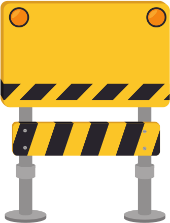 Barrier Under Construction Icon Vector Illustration - Vector Graphics (550x550)