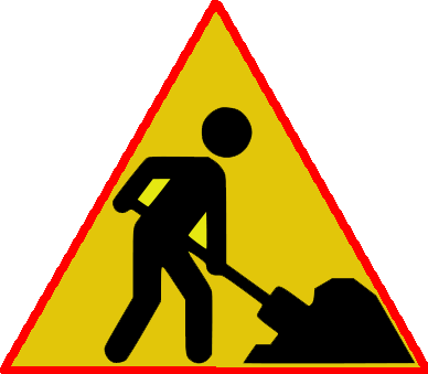 Road Under Construction - Hexaedro Regular (388x339)