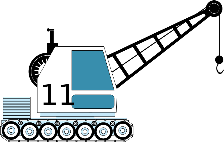 Free Clipart Small Crane Azieser Rh 1001freedownloads - Kran Bilder Zum Ausmalen (800x618)