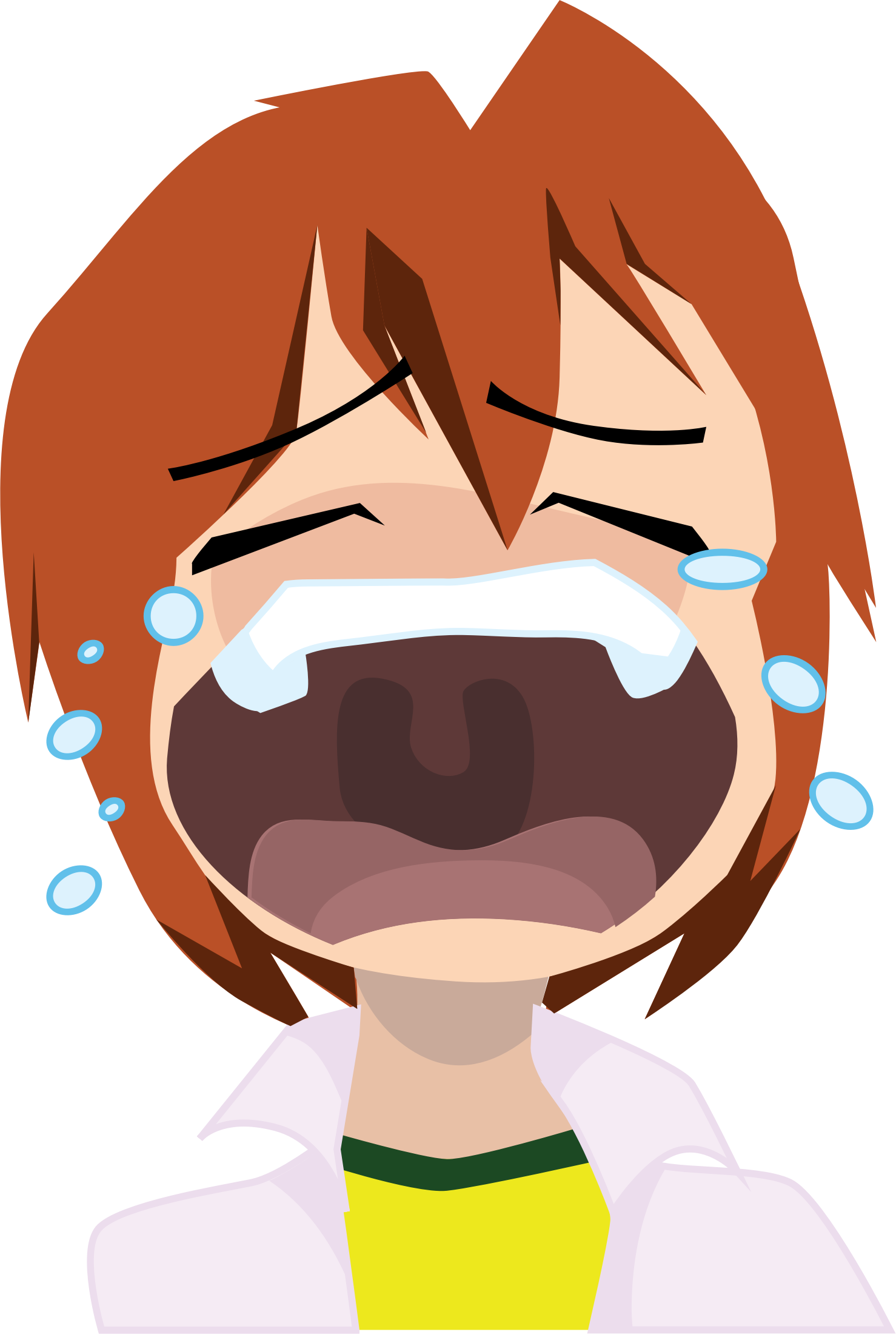 Clipart - Crying Png (1478x2199)