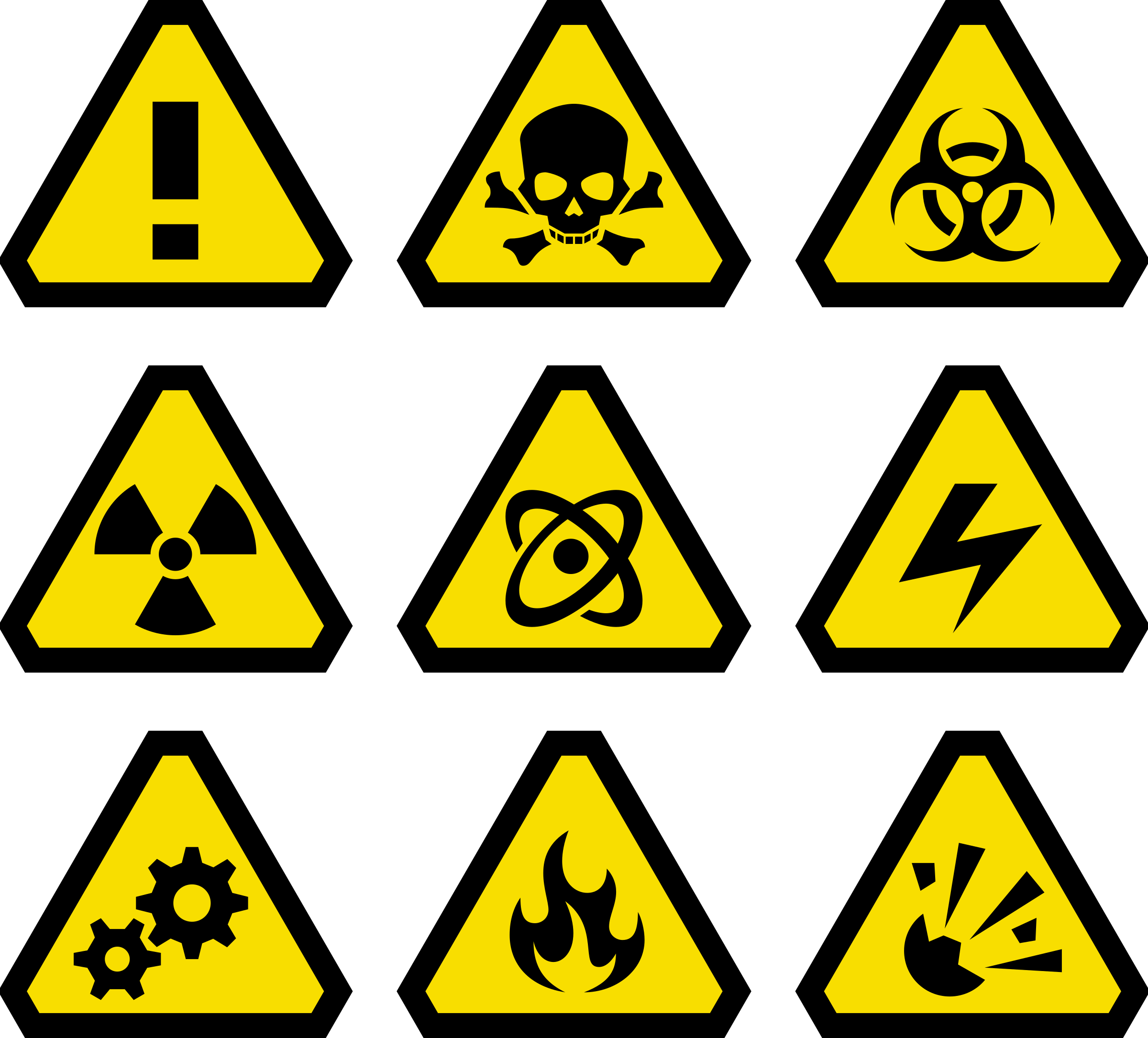Inspiring Clip Art Warning Sign Medium Size - Imagenes De Señales De Advertencia (2400x2170)