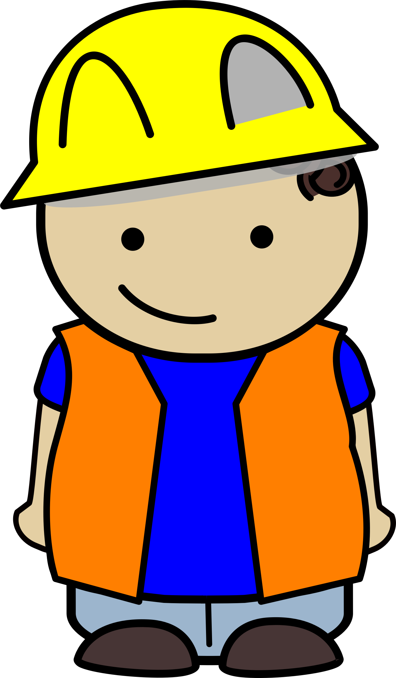 Construction Clip Art Download - Sad Character (1384x2365)