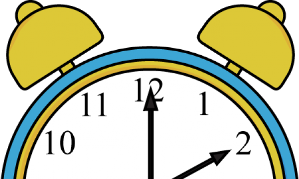 Yucatan Living News - Clock Clipart Black And White (600x360)