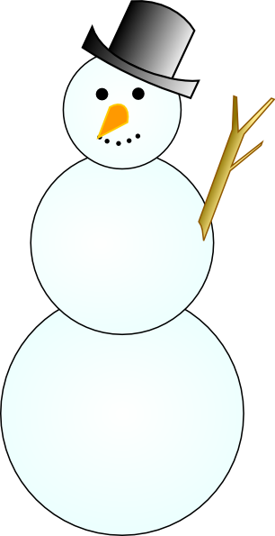 Cheerful Snowman Royalty Free Vector Image - Snowman Clip Art (306x595)