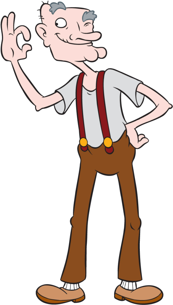 Original Series - Hey Arnold Grandpa Phil (650x1081)
