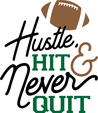 Football- Hustle, Hit - Scalable Vector Graphics (417x480)