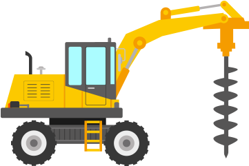 Vic Piling Crews Have A Broad Experience Regarding - Exuvator Png (360x360)