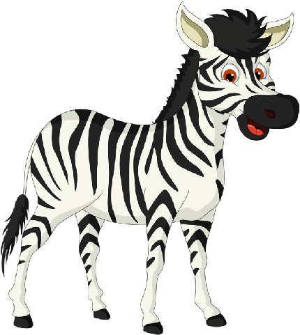 Pin Cute Baby Zebra Clipart - Fauna Dibujos Animados (500x500)
