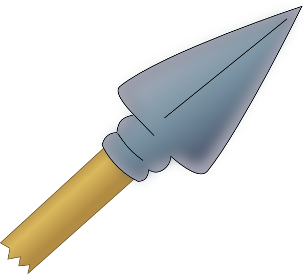 Spear Point Clip Art At Clker - Spears Clipart (2400x2142)