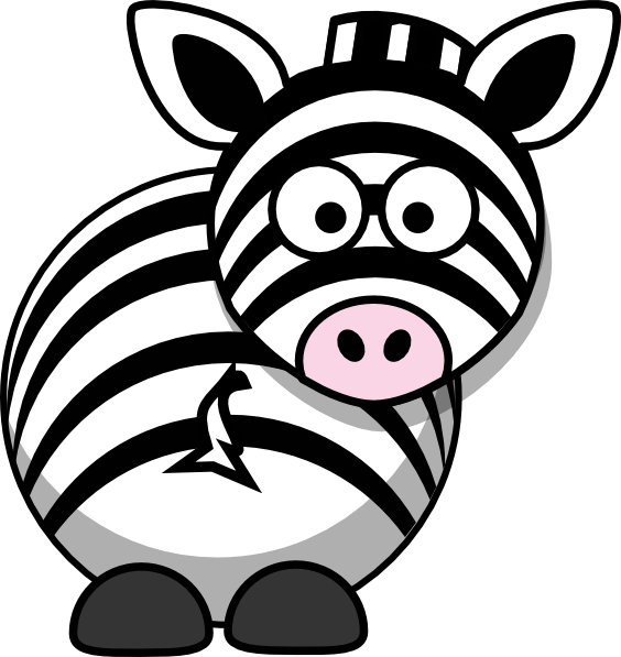 Cartoon Zebra Clipart Zebra Animals Clip Art Downloadclipart - Animated Zebra (564x597)