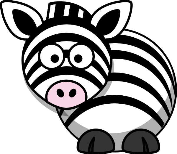 Cartoon Zebra (600x520)
