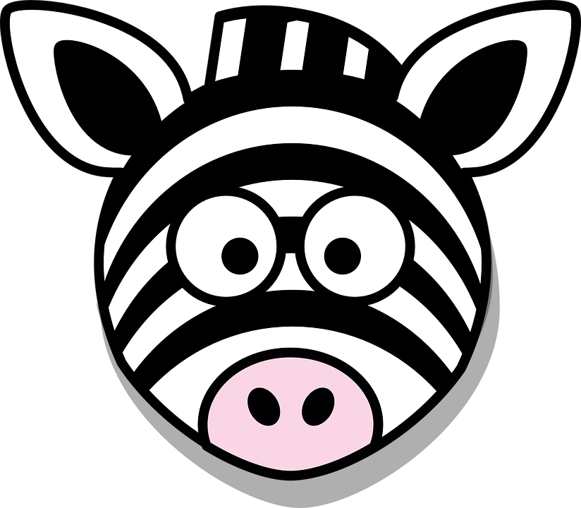 Free Zebra Clipart 28, Buy Clip Art - Cartoon Zebra Head (824x720)