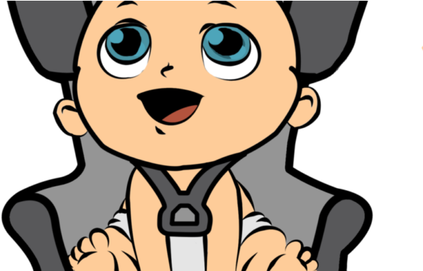 Baby Angel Clipart - Child Safety Seat (678x381)