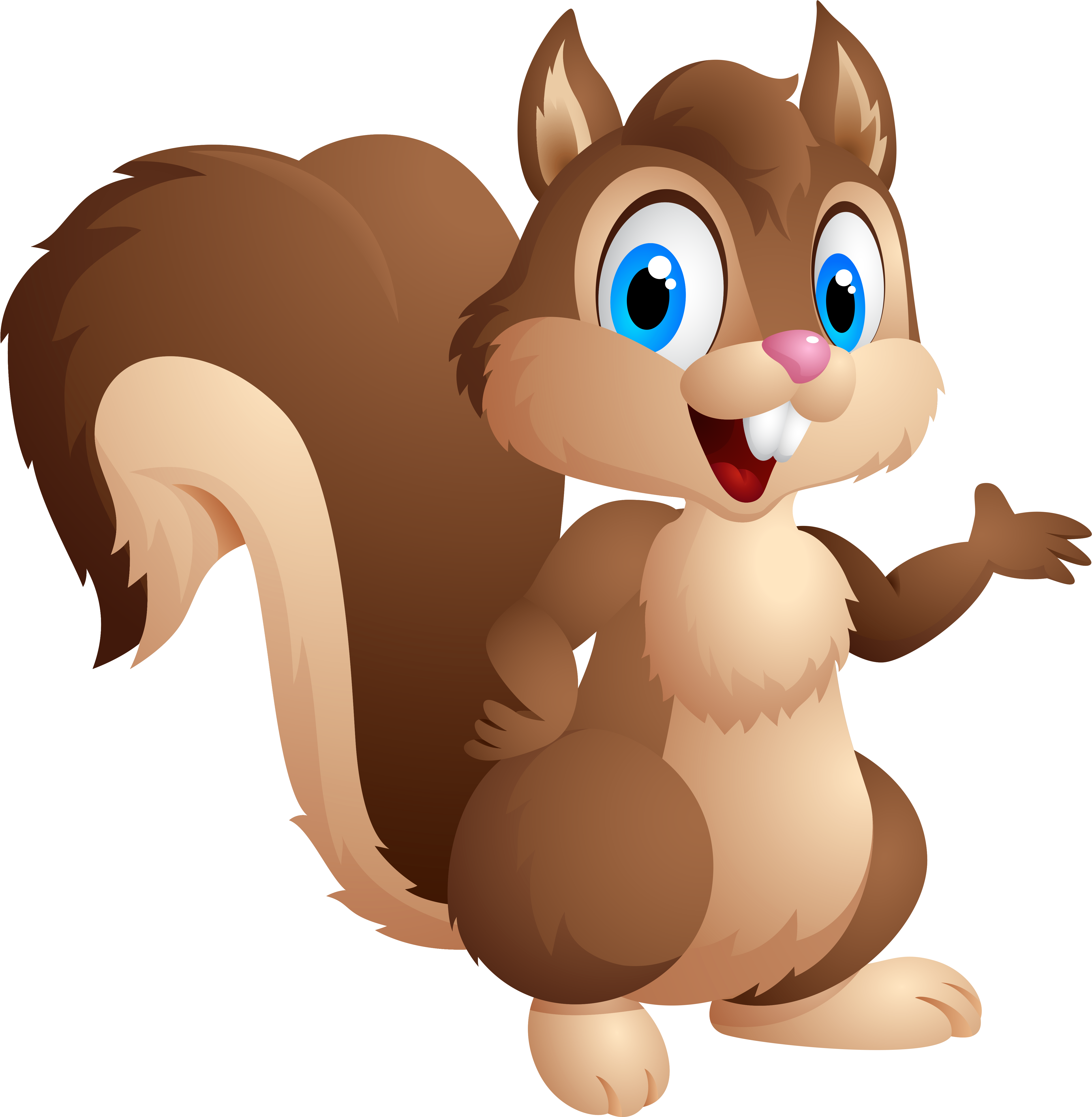 Cute - Squirrel Cartoon (4993x5086)