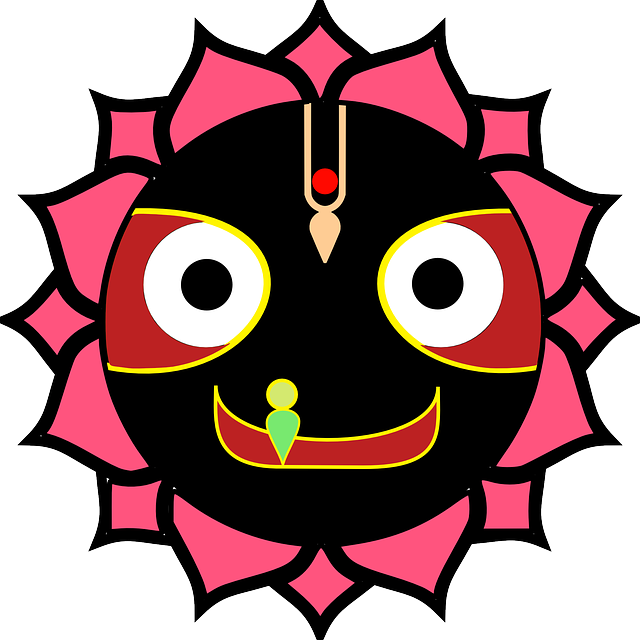 Indian Juggernaut, God, Krishna, Mask, Indian - Bharatanatyam Posters (640x640)