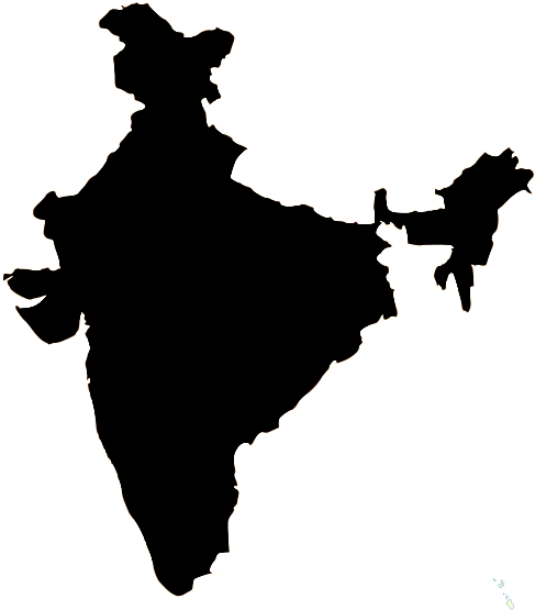 India Map Png - India Map Vector (500x583)