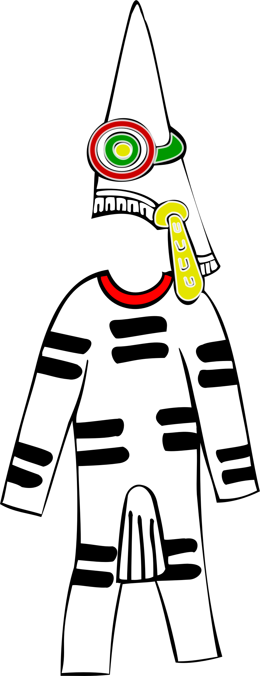 Aztec Warrior Clipart Wmf - Aztecs (865x2247)