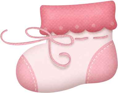 Baby Girl 4 Babies Girls And Clip Art Rh Pinterest - Pink Baby Shoe Clipart (395x310)