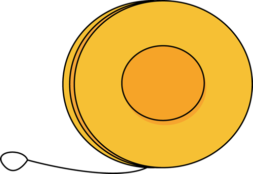 Yo - Yellow Yo Yo Clipart (500x345)