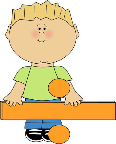 Kid Standing Behind Math Division Sign Clip Art - Division Clipart (403x500)