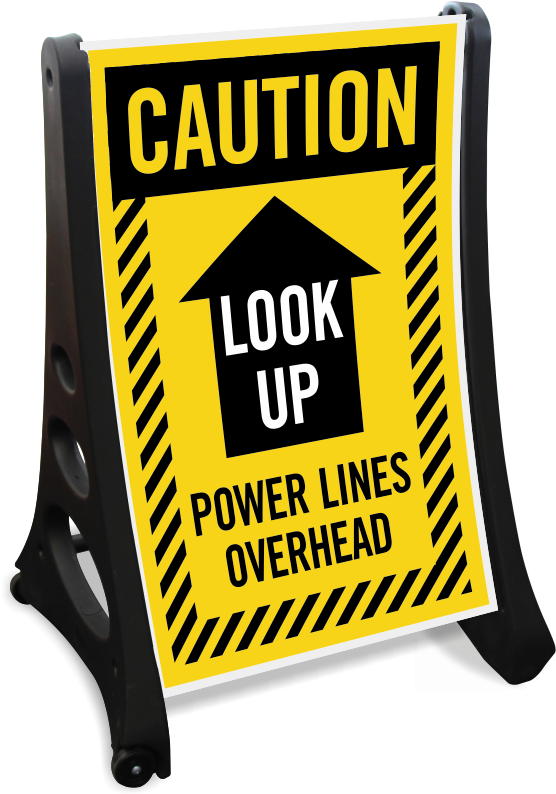 Danger Overhead Electrical Power Lines Sign Legal Signs - Under Construction Signs (800x800)