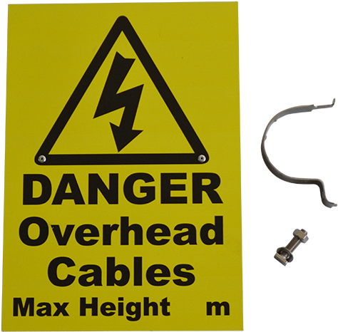 Gs6 Warning Sign - Danger Overhead Cables Sign (650x650)