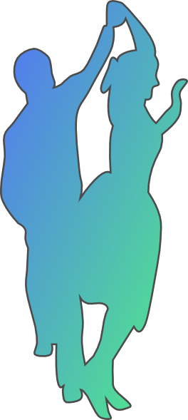 Bluegreen Couple Svg Clip Arts 264 X 589 Px - Portable Network Graphics (264x589)