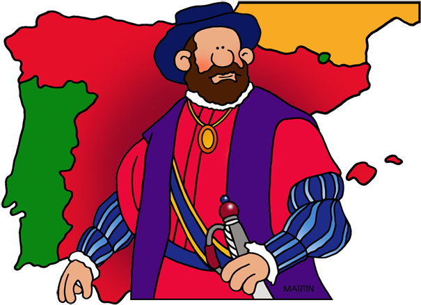 Ferdinand Magellan - Cartoon (648x479)