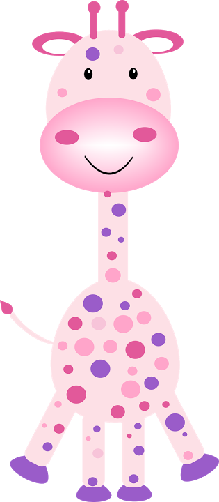Girafa En Rosa Png - Girafa Rosa Png (315x720)