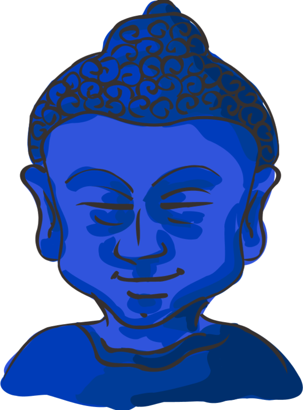 Vector Clip Art - Buddha Cartoon (600x812)