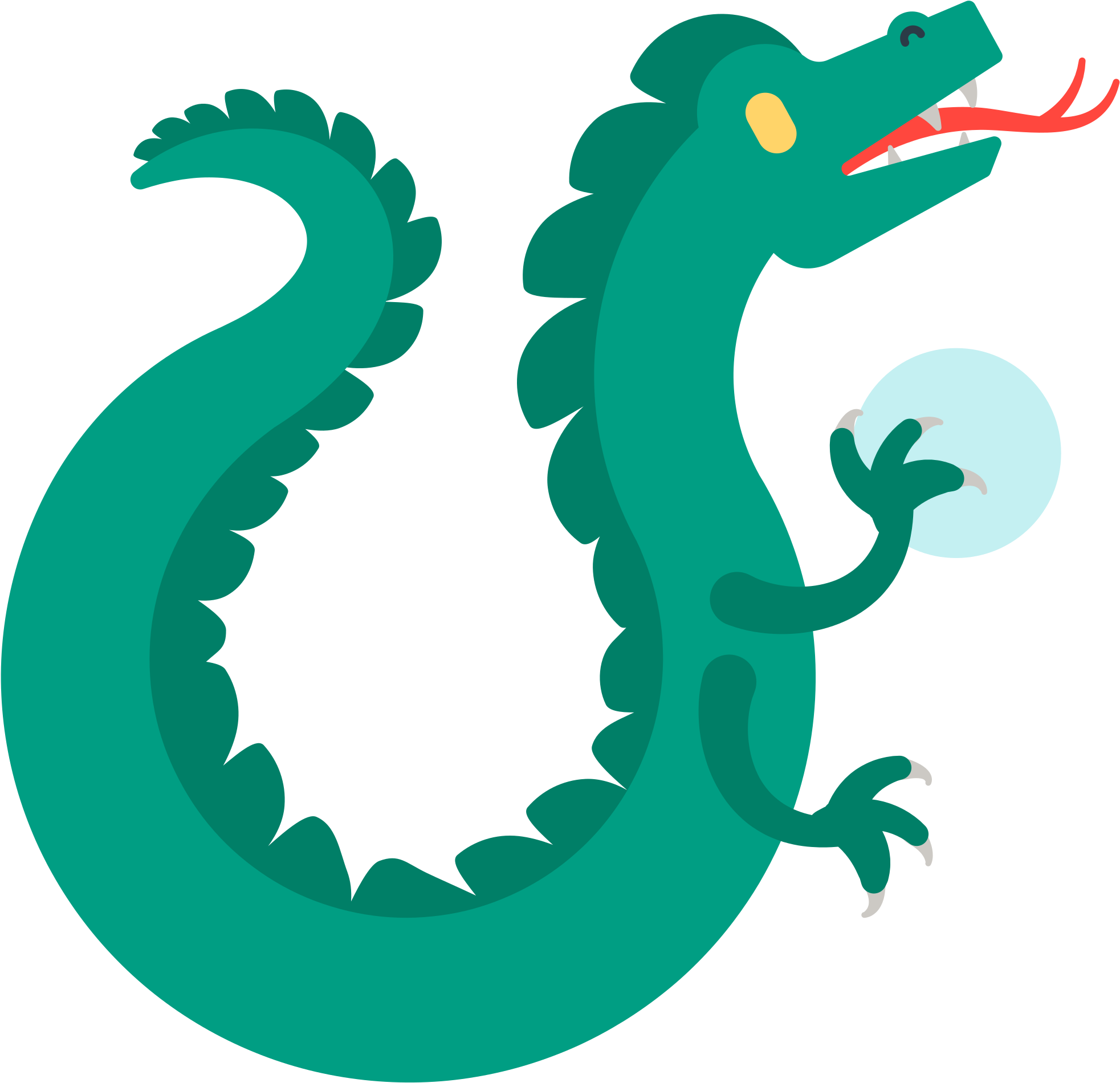 Sea Horse Clipart 22, - Dragon Emoji (2000x2000)