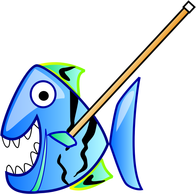 Fish With Pointer - Fish Mouth Open Png (800x800)