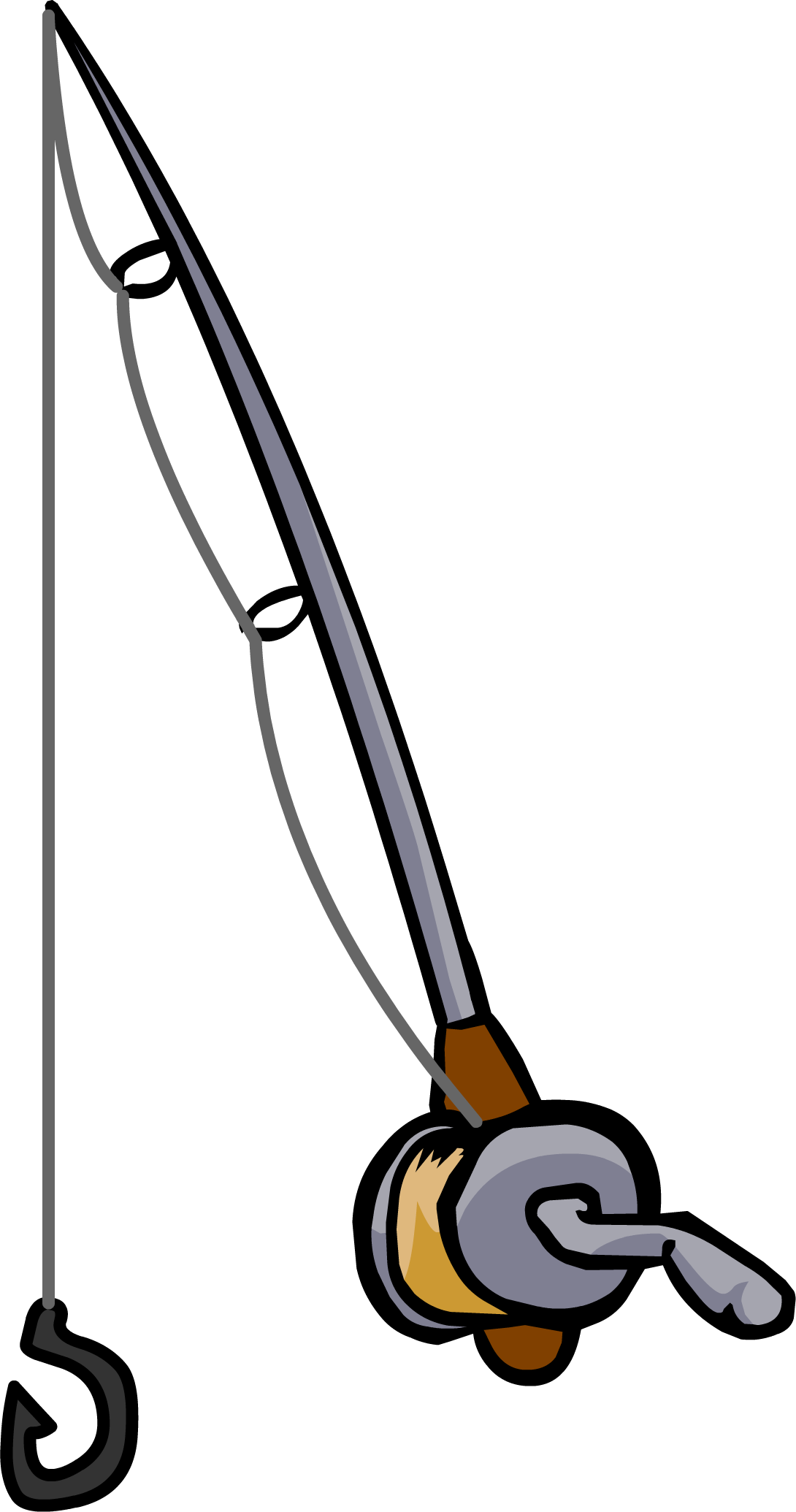 Fishing Rod - Club Penguin Fishing Rod (1090x2070)