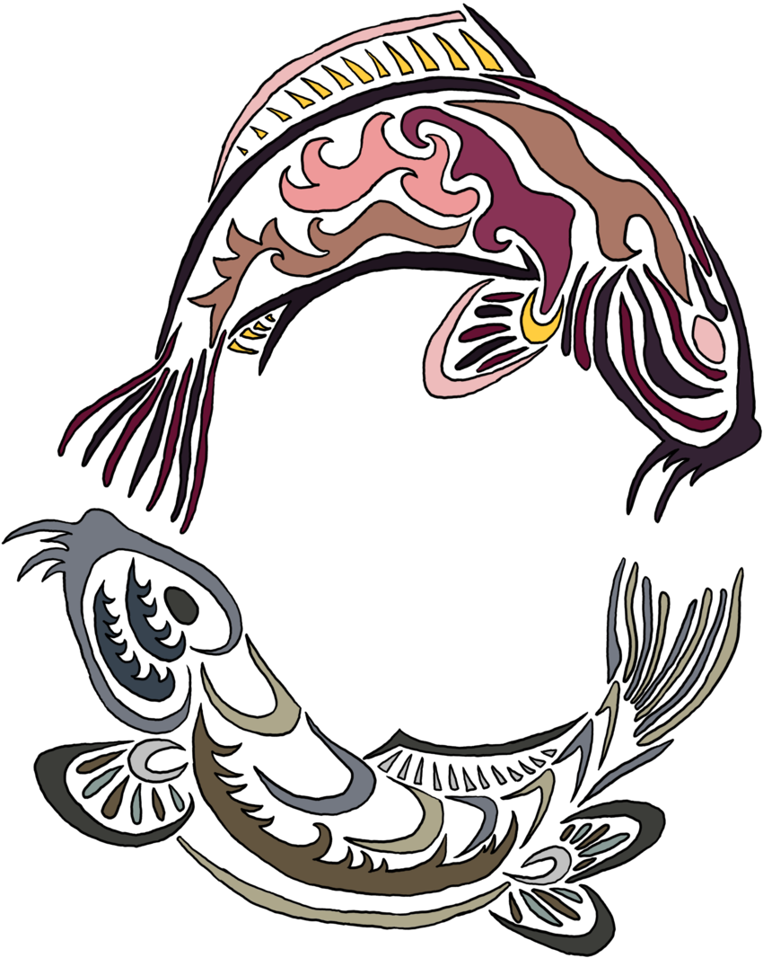 Koi Tribal Yin-yang By Jennokami - Koi Yin Yang Png (900x1122)