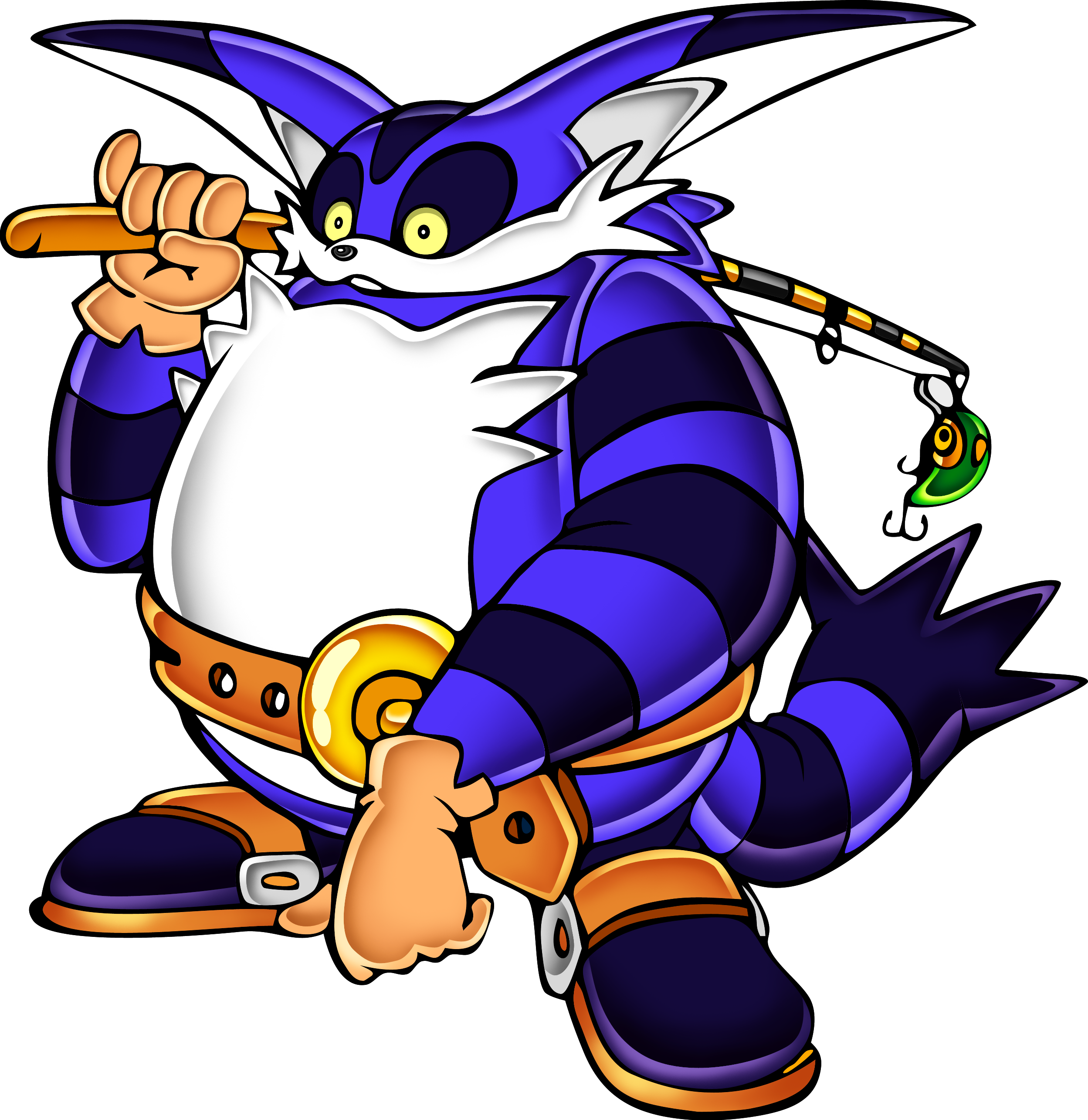 Fishing Rod - Sonic Adventure Big The Cat (2497x2569)