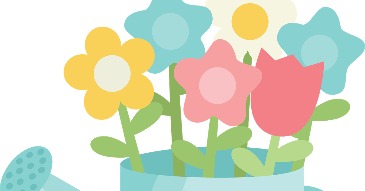 Watering Can Clipart Cute (1200x630)