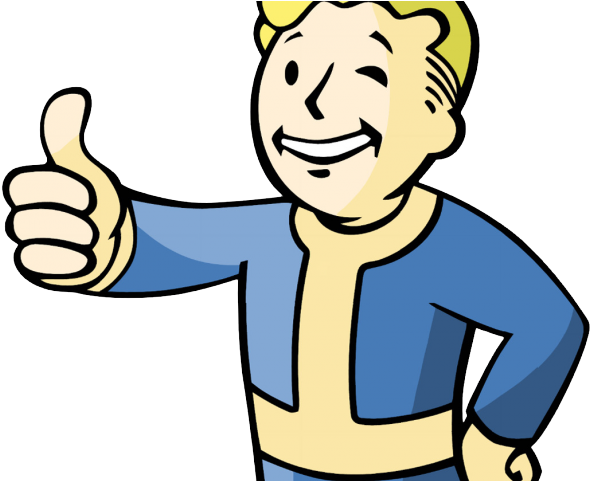 Fallout Clipart Clip Art - Fallout Thumbs Up Guy (640x480)