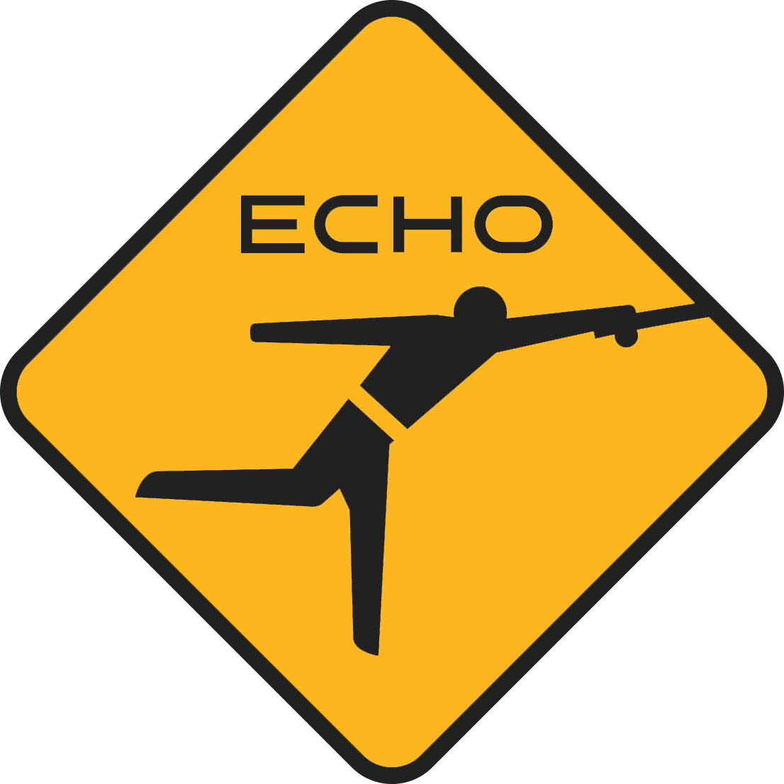 Echo Fly Fishing - Not A Through Street Sign (1106x1106)